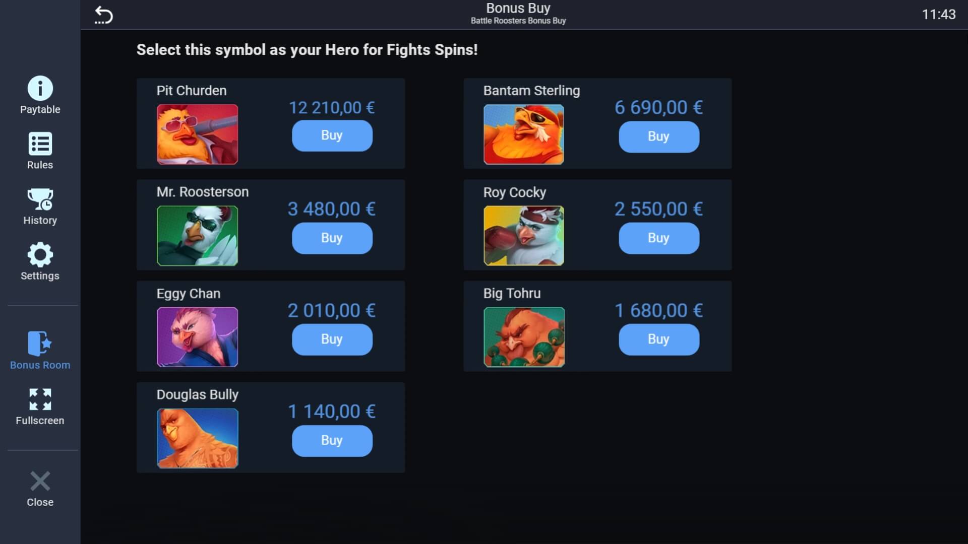 BATTLE ROOSTERS BONUS BUY EVOPLAY slotxo game