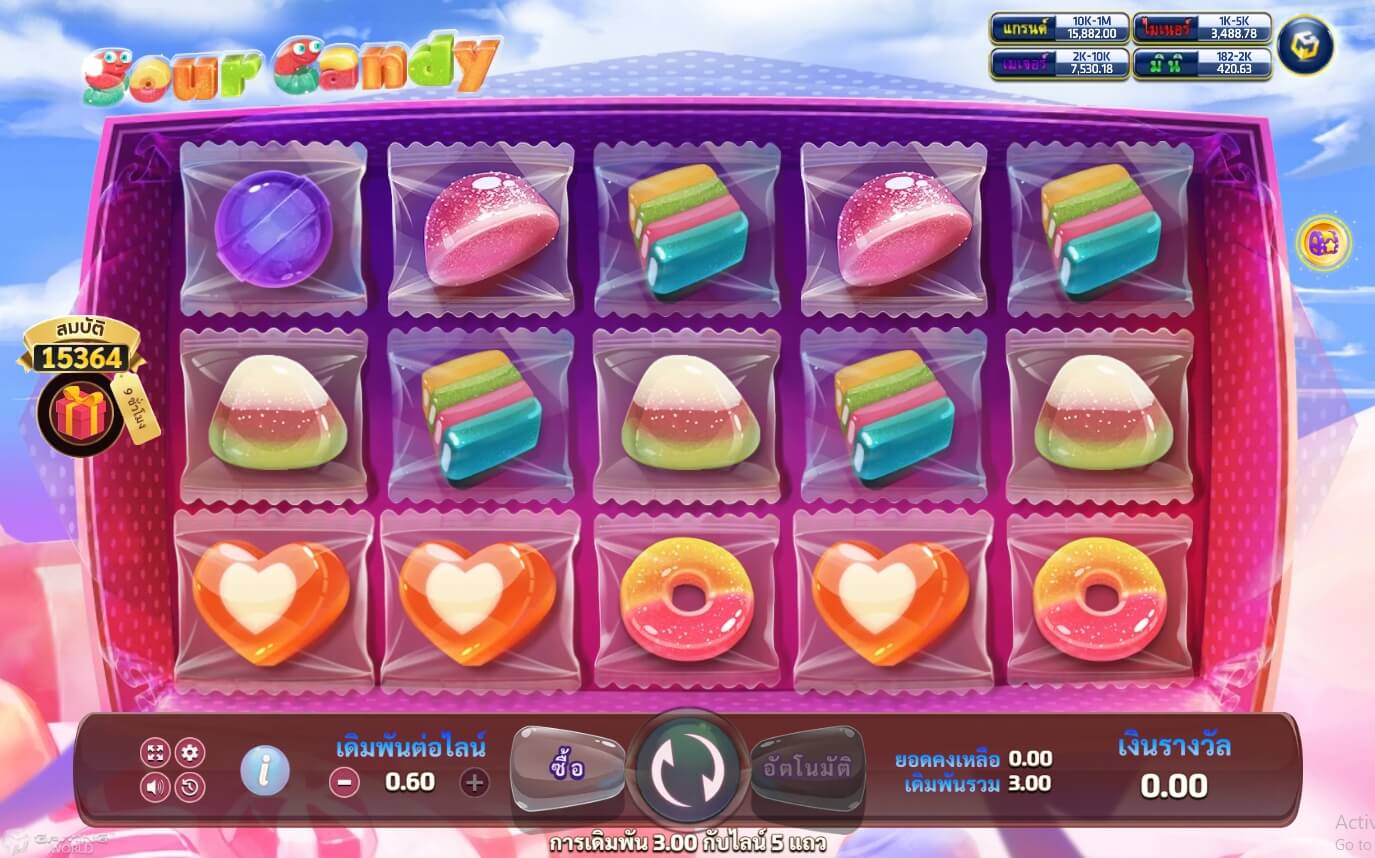 Sour Candy จาก Slotxo ค่าย xo slot z