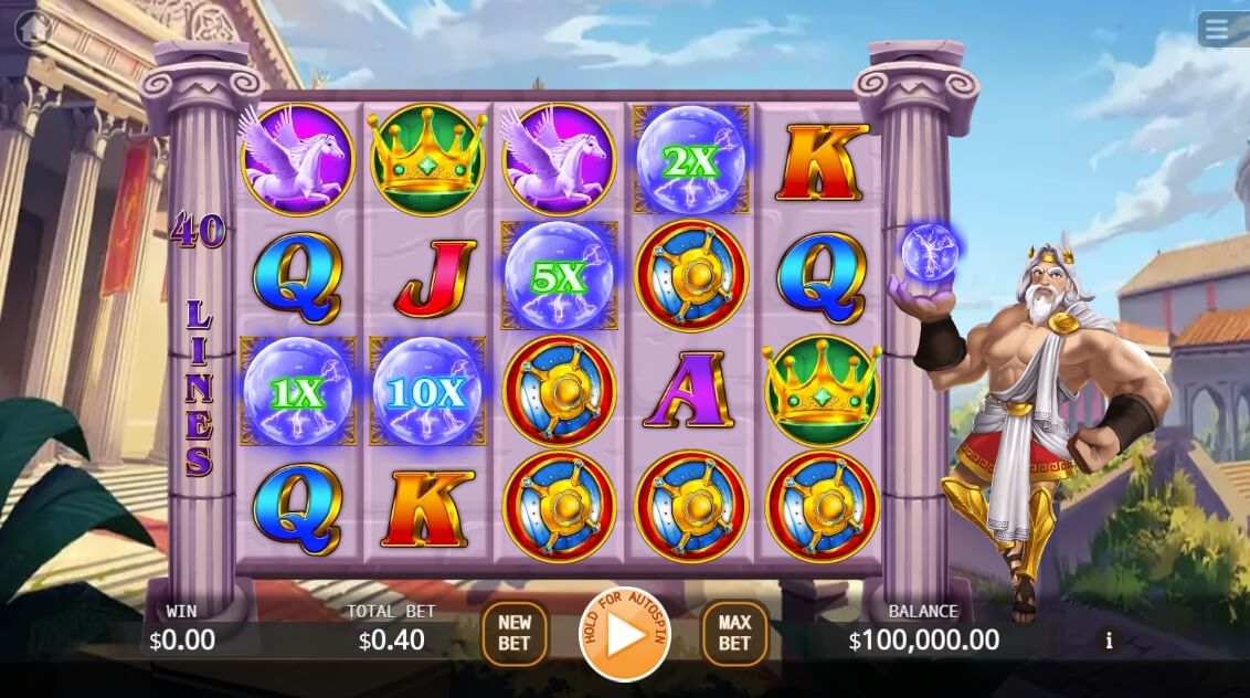 King of the God Zeus Lock 2 Spin ค่าย Ka-gaming จาก สล็อต xo เครดิต ฟรี