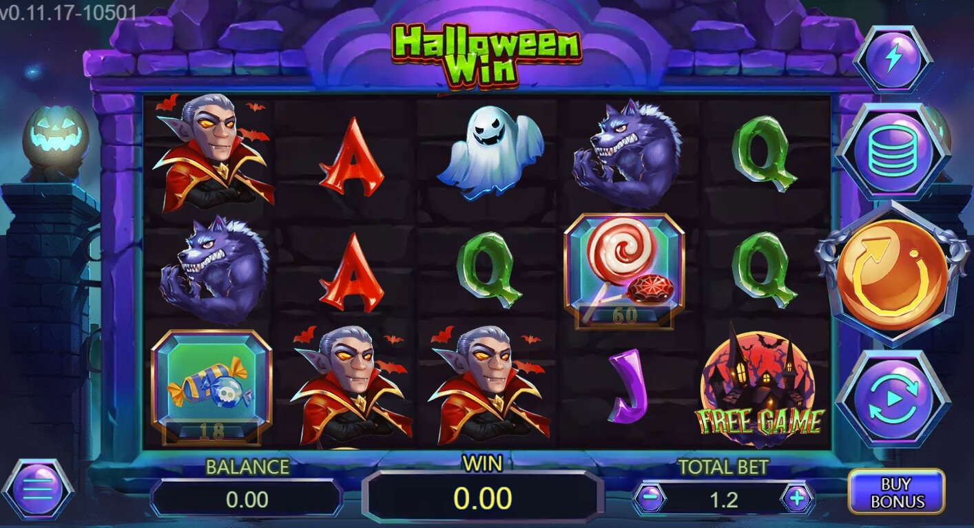 Halloween Win เกมสล็อตออนไลน์ สล็อตค่าย Askmebe slotxo game