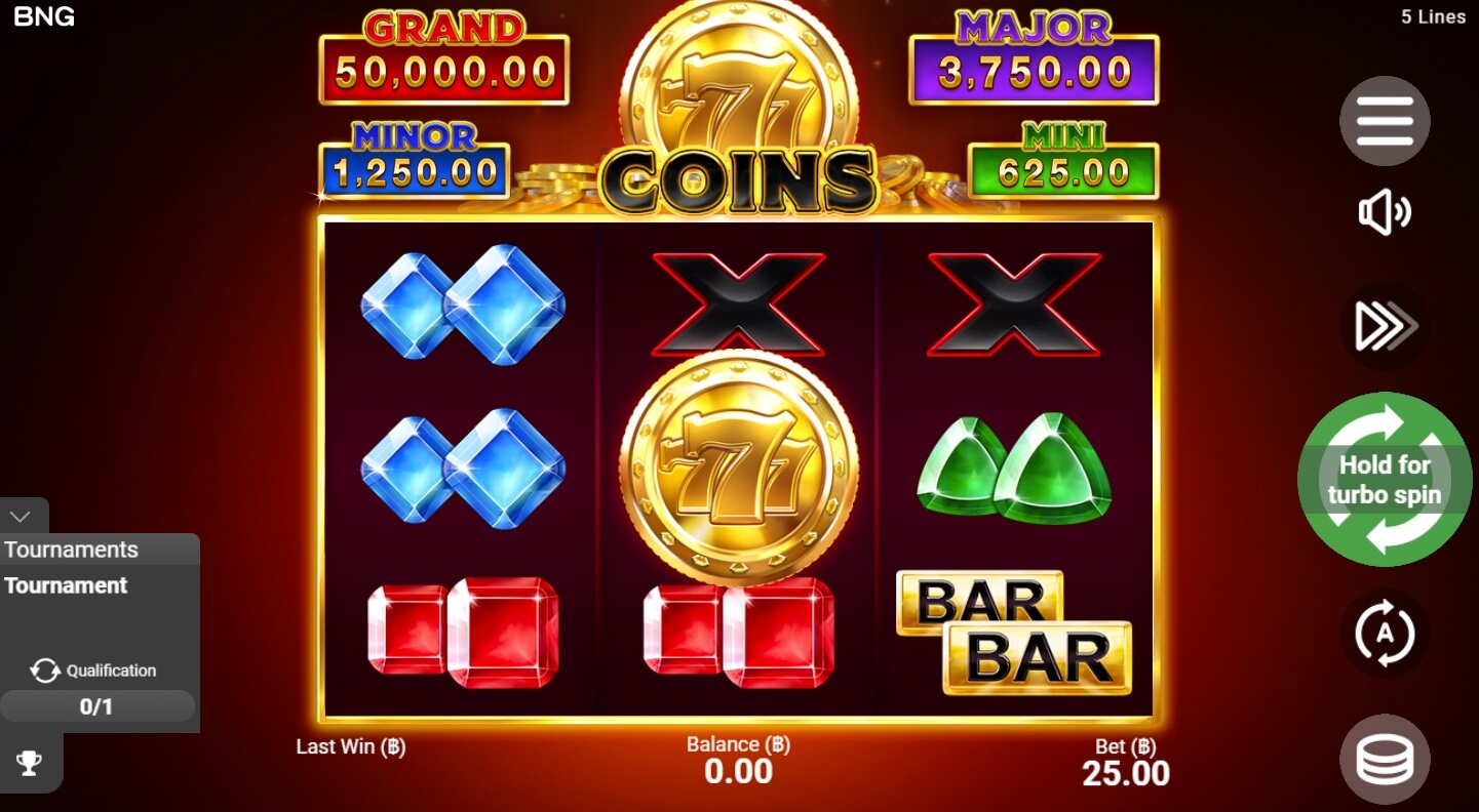 777 Coins ค่าย booongo เว็บ สล็อต เว็บตรง SLOTXO จาก 168slotxo