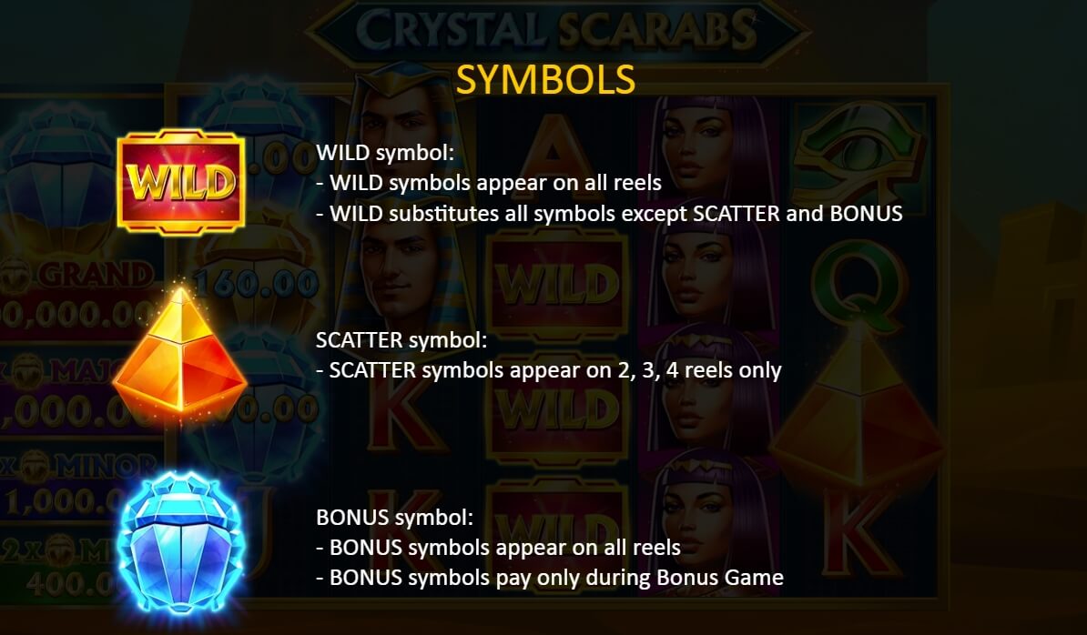 Crystal Scarabs ค่าย booongo เว็บ สล็อต เว็บตรง SLOTXO จาก slotxo777