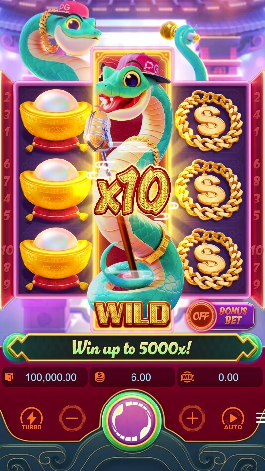 Fortune Snake ค่าย PGSLOT เว็บเกม slotxo auto โบนัส 100