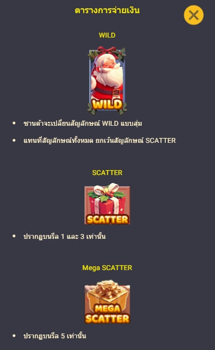 Santa Wild Drop ค่าย Spadegaming เว็บเกม slotxo mobile