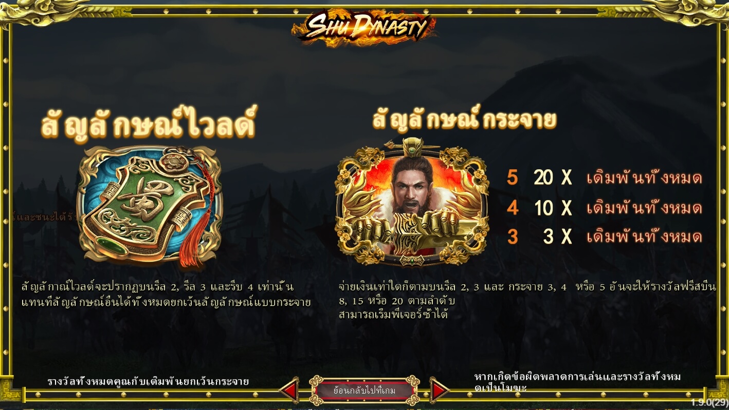 Shu Dynasty ค่าย SimplePlay จาก slotxo ฟรี เครดิต 100