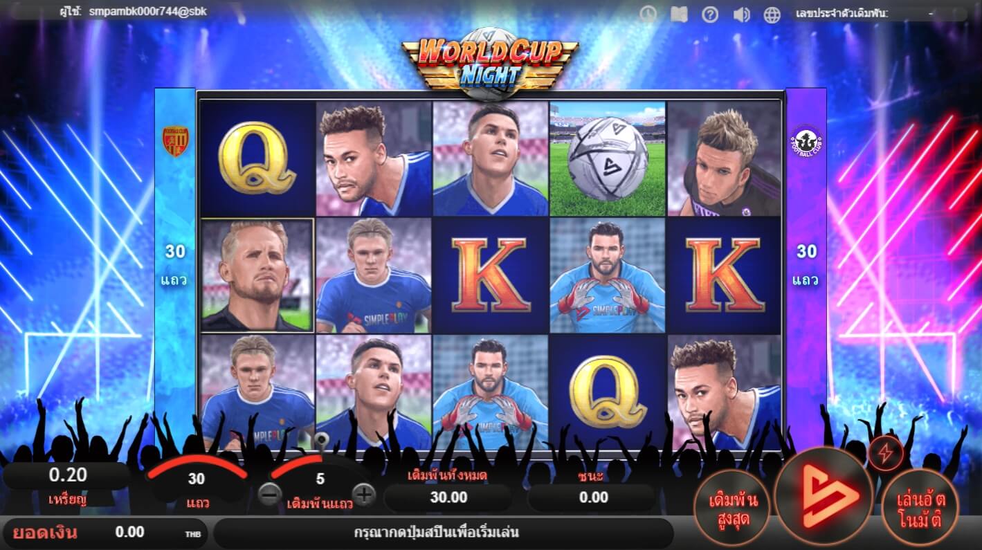 World Cup Night ค่าย SimplePlay จาก slotxo mobile