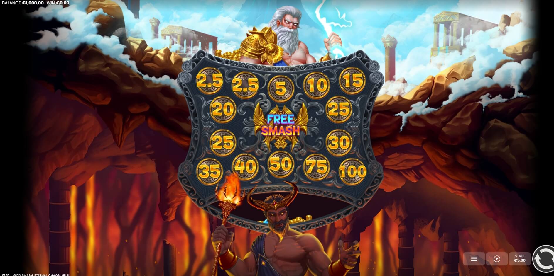 God Smash Eternal Chaos ค่าย Octoplay จากเว็บ slotxo789